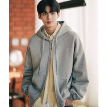 JEMUT 파일 오버핏 투웨이 후드집업 6종 그레이 KJHD2407 File Overfit Twoway Hood Zipup Gray KJHD2407