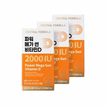 센트럴포뮬러 파워 메가 썬 비타민D 2000IU 18개월 (180캡슐x3박스), 단품, 단품