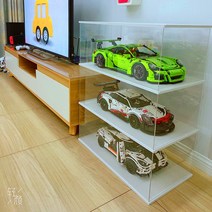 레고 보관가능 전시장 장식장 진열장 피규어 투명아크릴 케이스 아크릴 박스 10x10x20, 블랙/화이트/핑크개, 65x30x30cm.