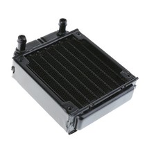 80mm 알루미늄 수냉 라디에이터 컴퓨터 pc 수냉 시스템 부품 pc cpu gpu 냉각 열교환기 쿨러, 없음