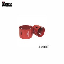 [∂LL7] 모르스 바이메탈 홀쏘 규격 25mm 리머 목재가공 플라스틱 드릴날 커터 소형공작기계 롱타입컷 컷터 카타 철판_h§eEA, §본상품§e