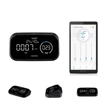 휴마아이 휴마아이 스마트 초미세먼지 측정기 VOC 이산화탄소 미세먼지 온도 습도 공기질 가정용 실내 차량용