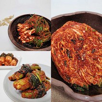 경자네 맛있는 전라도 가정식 국내산 수제 김치 3종세트, 8kg(배추김치3kg 갓김치3kg 파김치2kg)