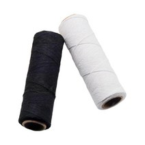 2 pcs 면 직조기 날실 실 뒤틀림 실 블랙 화이트 날실 러그 카펫 공예 담요 용품, 10x3x3cm, 검정, 흰색