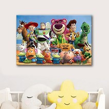 보석십자수 5D 비즈공예 디즈니 픽사 토이스토리 우디 버즈, 60*50cm