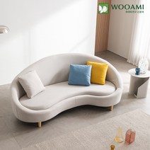 우아미가구 [착불] 로즈 3인 아쿠아텍스 소파 2color*, 크림아이보리