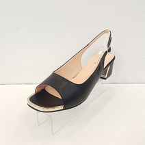 엘칸토 [엘칸토] 여성 천연가죽 4센치 쿠션업 베이직 샌들..통굽샌들...깔끔한 샌들..