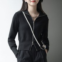 넷투넷코리아 여성 가디건 캐주얼 루즈핏 카라 투웨이 크롭 집업