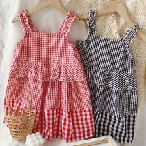 앨리홈 체크슬립원피스