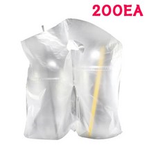비닐캐리어 2구 200개 일회용캐리어 테이크아웃 무지, 본상품선택, 본상품선택
