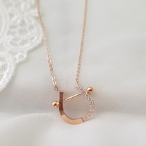 보하 14K 18K 하츠 큐빅 목걸이