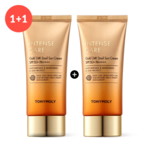 토니모리 TONYMOLY 인텐스 케어 골드24K 스네일 선크림spf50+pa++++ 50ml 1+1 에센스를 바른듯 촉촉하고 부드러운 발림성 산뜻한 마무리감, 1개