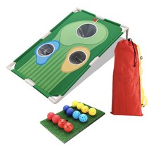 퍼팅연습기 퍼팅매트 실내 골프 컷 연습 홀보드 야외 휴대용 골프 스윙연습기, 연습판 단품 (판 1개와 빨간색 가방 1개), 90x60x23cm