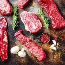 국내산 육우 웻에이징 숙성 채끝 안심 부채살 갈비살 선물용 소고기 바베큐 1호