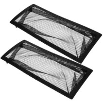 벤트 커버 2 개 홈 플로어 레지스터 환기 필터 마우스, 01 Black