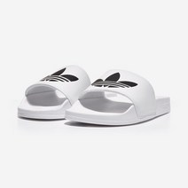 국내매장판 아디다스 아딜렛 슬라이드 슬리퍼 라이트 흰색 화이트 남녀공용 FU8297