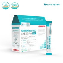 유유헬스케어 락토바이오 5000 신바이오틱스 프로바이오틱스 질유래 모유유래 비피더스 유산균 락토바실러스 가세리 루테리 프락토올리고당 아연 판토텐산 19종 생유산균 포도맛, 1팩, 60포
