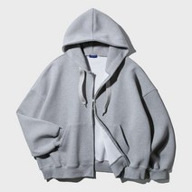 앨빈클로 DE LUXE 스트링 포인트 무지 오버핏 후드 집업 (3 COLOR) MULTI