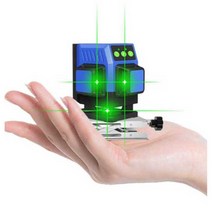 레벨기 레이저 12 라인 미니 수평기 소형 고정밀 녹색, 올인원 머신(초록불 12줄) 간이 버전