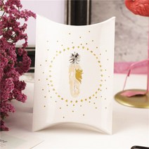 땡쓰몰 크리스마스 포장용품, 1매, 05.선물상자 디자인반달/01.깃털