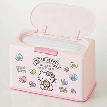 푸우 원터치 마스크 보관함 일회용 마스크 보관 수납 인테리어, 헬로키티