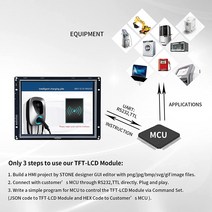 7.0 인치 HMI 임베디드 프로그래밍 가능 지능형 LCD 모듈 TFT 디스플레이 강력한 GUI 소프트웨어 설계, 한개옵션0