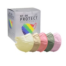 오애니 프로텍트 새부리형 황사마스크(KF-94) 대형 마스크 1박스(50매), 컬러(50매)