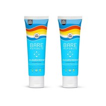 Bare Republic 베어리퍼블릭 클리어스크린 선스크린 선블록 페이스 로션 SPF 100 미국직구 자외선차단 59ml 2개 1세트