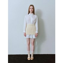 라엘 사선 끈 셔츠 원피스