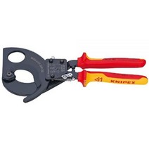 KNIPEX 래칫 케이블 컷-1000V 절연