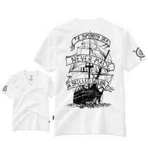 간쓰리 M~2XL 브이넥 노티카 반팔티
