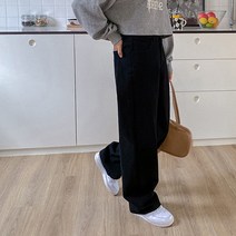 바잉몰 여성 [기장선택빅사이즈~2XL] 기분충전 와이드 코튼 팬츠