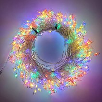 지아이비 DC24V LED 500구 큰알 폭죽와이어 크리스마스 트리 파티 무드등(전원코드포함), 4색컬러