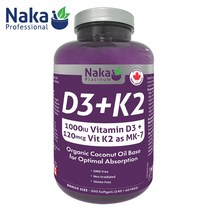 나카플래티넘 비타민 D3 K2 MK7 300소프트젤
