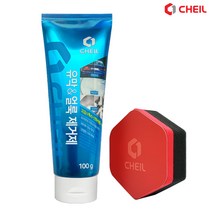 어바웃크리닝 자동차 유막제거제 얼룩제거 물때제거 전용스폰지 포함, 100g, 2개