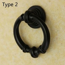 단일 구멍 빈티지 캐비닛 손잡이 서랍 드레서 문 빈 찬장 링 당김, 2