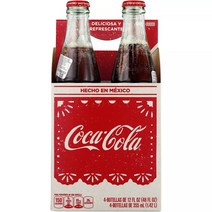 Coca Cola 멕시코 멕시칸 코카콜라 오리지날 콕 코크 Coke 355ml (4병), 4개