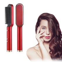 Bisjoy 고데기 짧은 웨이브 앞머리 슬림얇은 전문가용 미용실뽕 정수리 뿌리볼륨 매직기, 붉은색 고데기