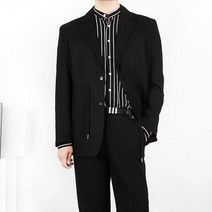 산토그리얼 남자 여름 블레이져 오버핏 마이 린넨