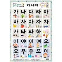 웅진북센 룰루랄라 사운드 벽보 가나다 양면벽보, One color | One Size@1