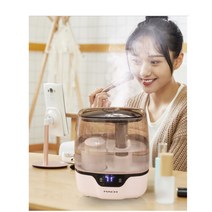 대용량 사무실 불멍 가습기 대형 가정용 영업용 산업용 온열 분무 가열식 눈꽃 무드등 led 병원용 탁상용, 단품
