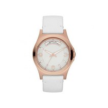 [해외]명품마크제이콥스시계 MARC by MARC JACOBS Ladies Baby Dave Rose Gold White Leather Watch MBM1260