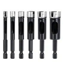 철공용드릴비트 세트 1PCS 6mm 8mm 10mm 12mm 14mm 16mm 육각 생크 소결 대리석 화강암 구멍 오프너 Brazed 다이아몬드 세라믹 타일 드릴 비트, 2.8mm