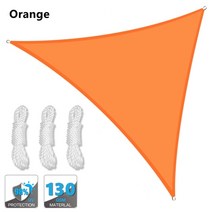 하우스 몽골텐트 주차 차고지 옥상 천막 무거운 그늘 항해 태양 캐노피 커버 야외 삼각 정원 마당 차양 천, 주황색, 200x200x200cm