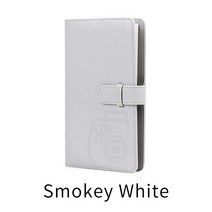 96 포켓 3 인치 사진 앨범 후지 필름 인스턴트 미니 8 Instax 카메라 9 7s 70 25 50s 90 카드 책, 02 Smokey White, 02 Smokey White