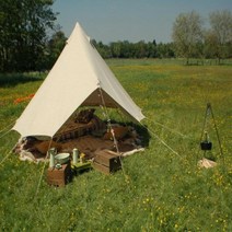 터널형 텐트 4M 미터 코튼 캔버스 벨 럭셔리 4 시즌 겨울 야외 사파리 캠핑 방수 생활 유르트, Beige - 4M canvas