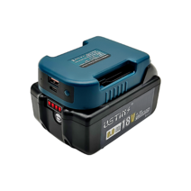 우스틴스 마끼다 배터리 호환 18V 6Ah 배터리 BL1860+배터리어댑터, 1개 배터리+배터리어댑터, 1개