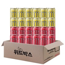 [위드박스] 몬스터 에너지 드링크 355ml (시트라12+파이프라인펀치12), 24개