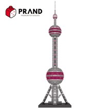 프랜디 나노블럭 랜드마크 대형 건축물 동방 명주 SM9921 미니 건물, SM9921 동방명주