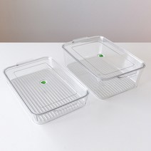 냉장고 야채 계란 보관 트레이 냉장고 정리 컨테이너 4사이즈, 5L
